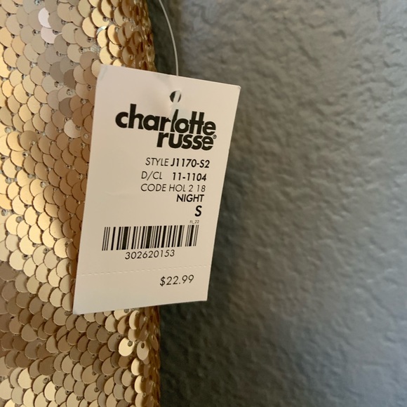 Gold sparkly tank top - Picture 3 of 4